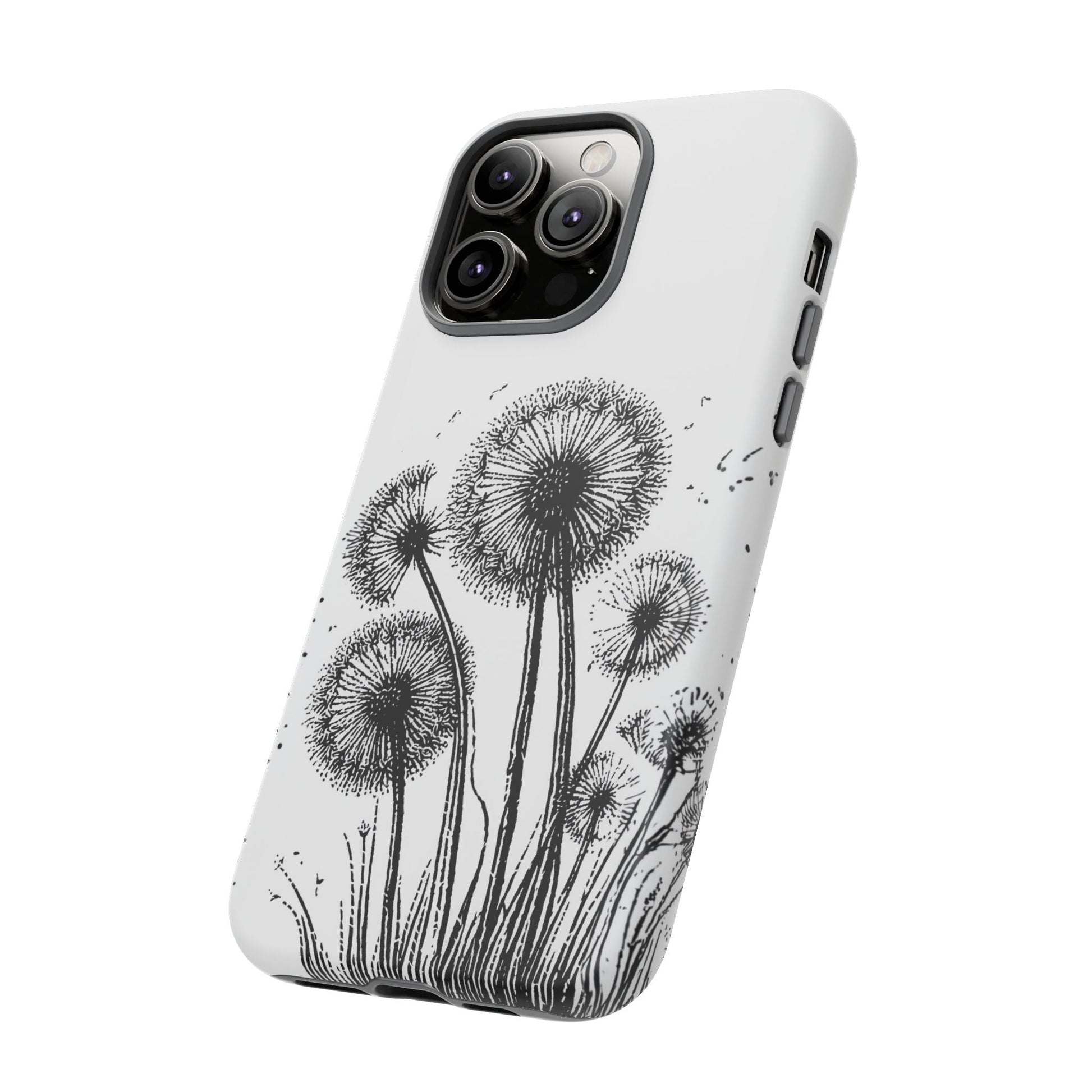 iphone case Dandelion Ink Drawing