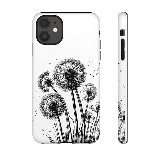 iphone case Dandelion Ink Drawing iPhone 11
