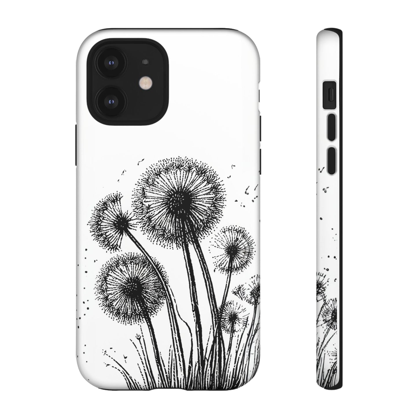 iphone case Dandelion Ink Drawing iPhone 12