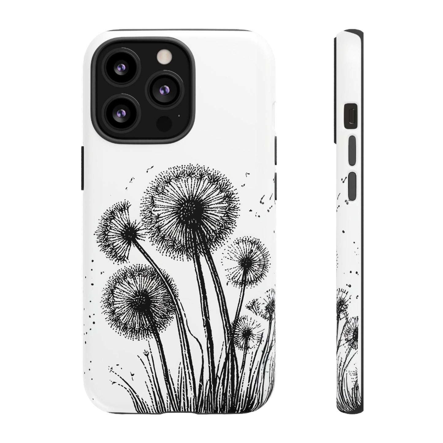 iphone case Dandelion Ink Drawing iPhone 13 Pro