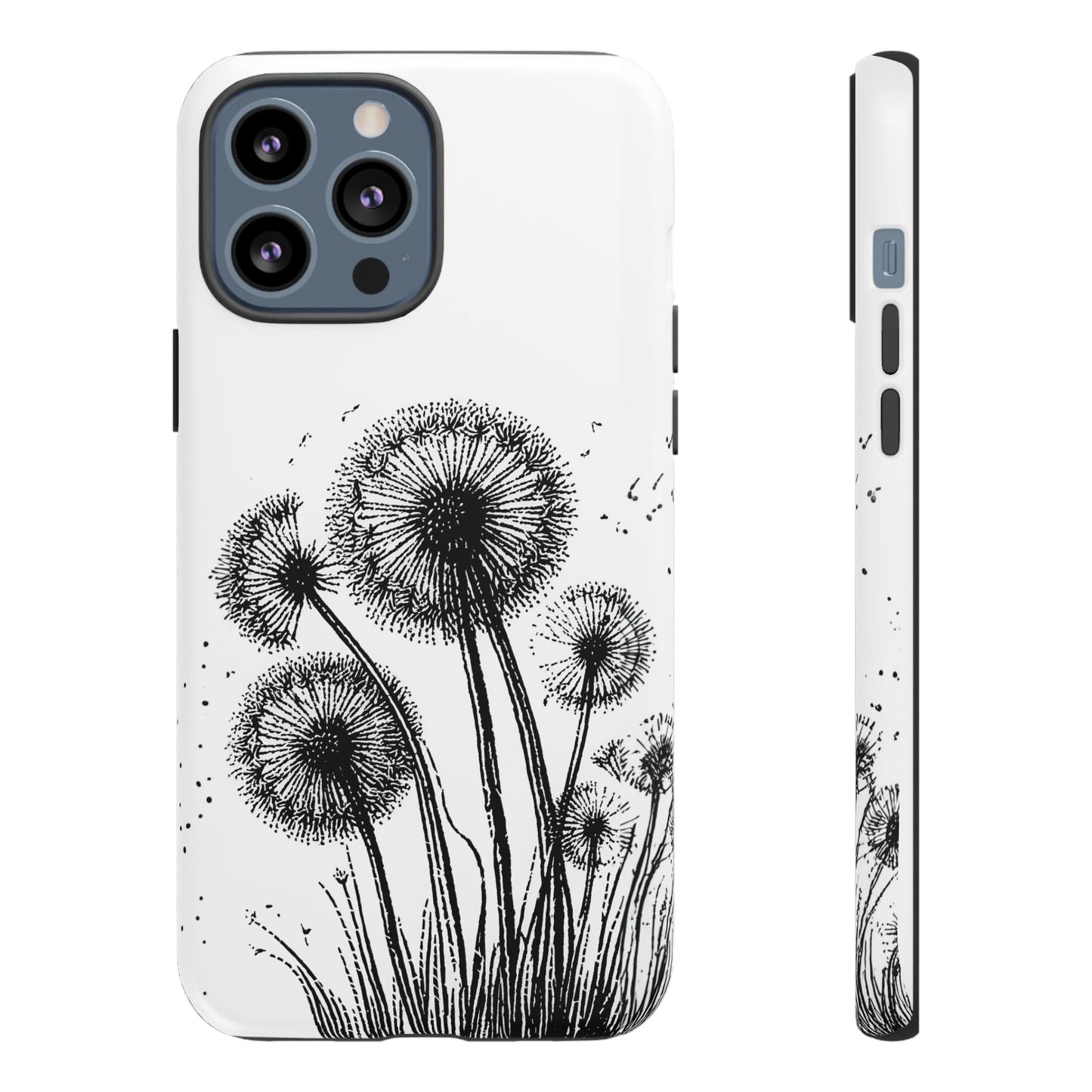 iphone case Dandelion Ink Drawing iPhone 13 Pro Max
