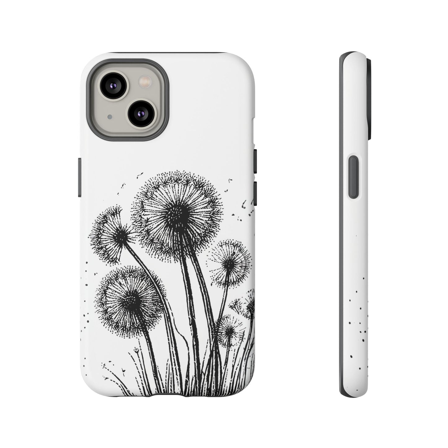 iphone case Dandelion Ink Drawing iPhone 14