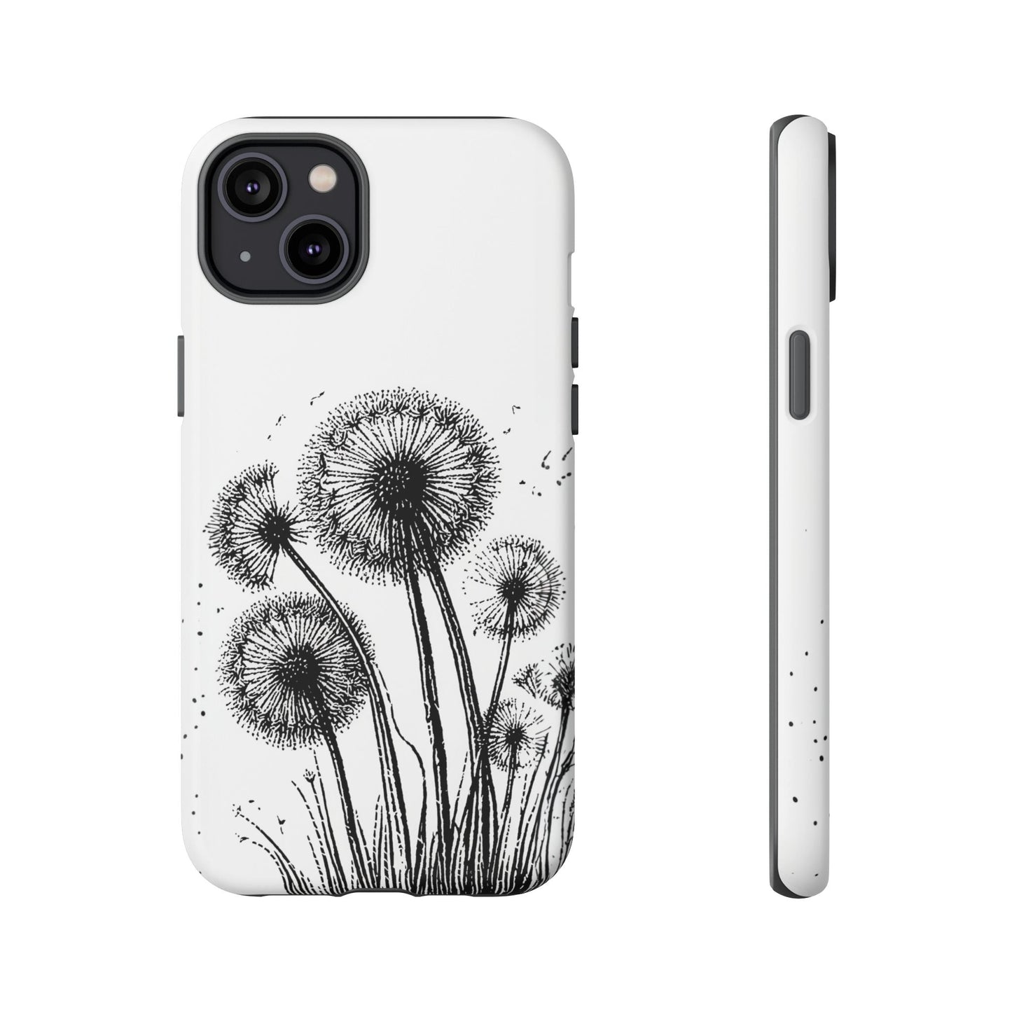 iphone case Dandelion Ink Drawing iPhone 14 Plus