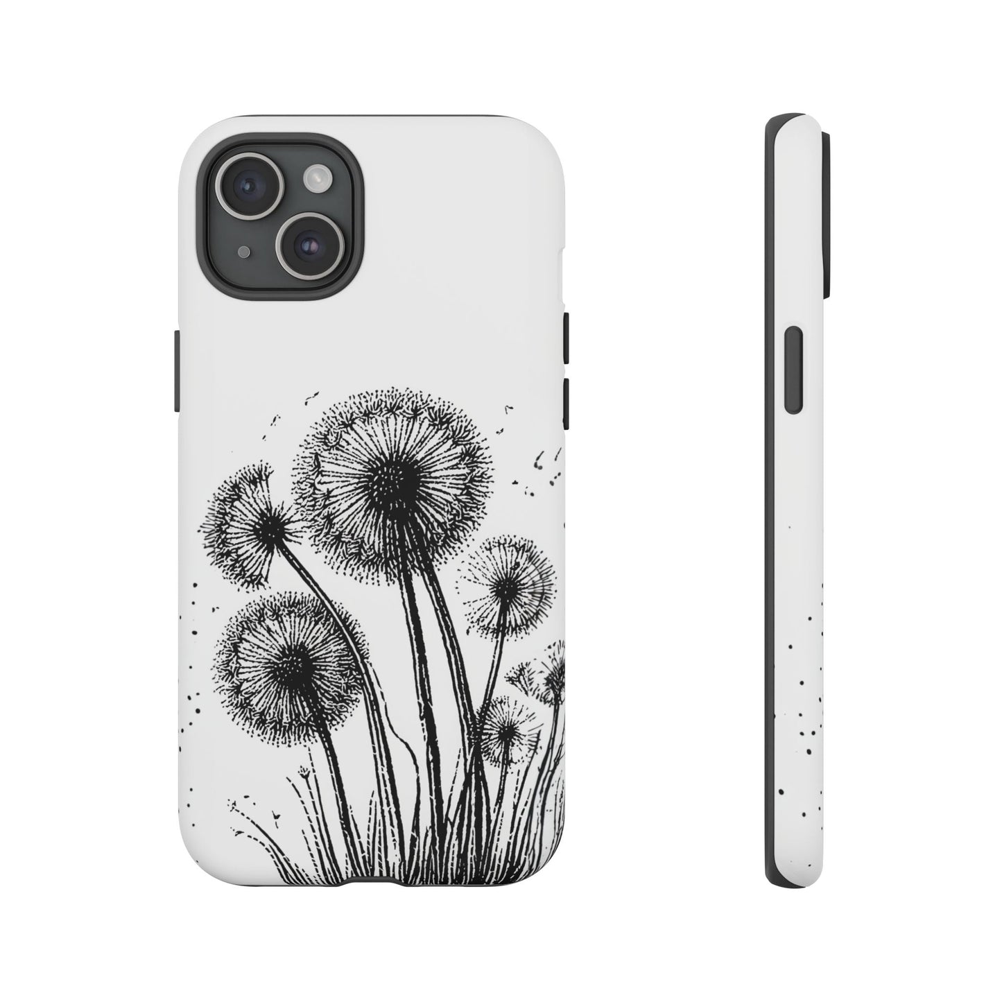 iphone case Dandelion Ink Drawing iPhone 15 Plus