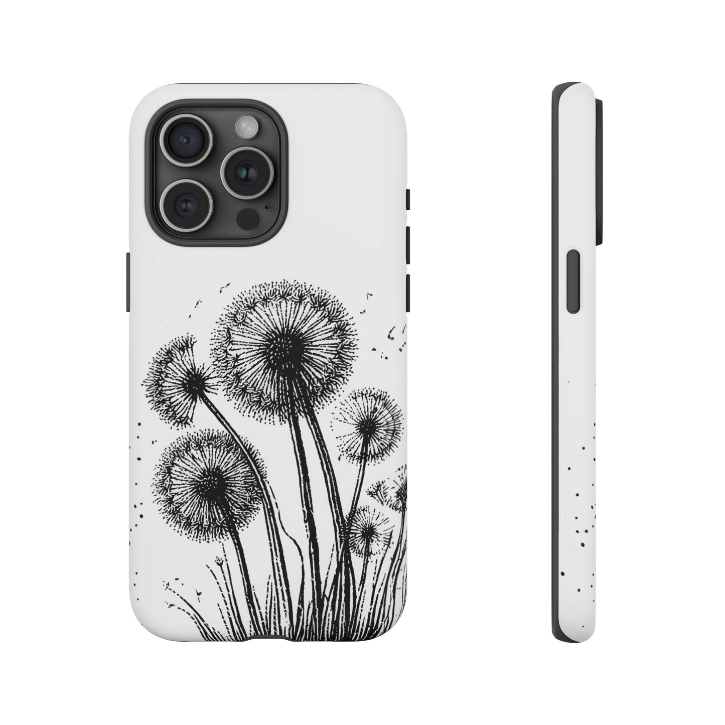 iphone case Dandelion Ink Drawing iPhone 15 Pro Max