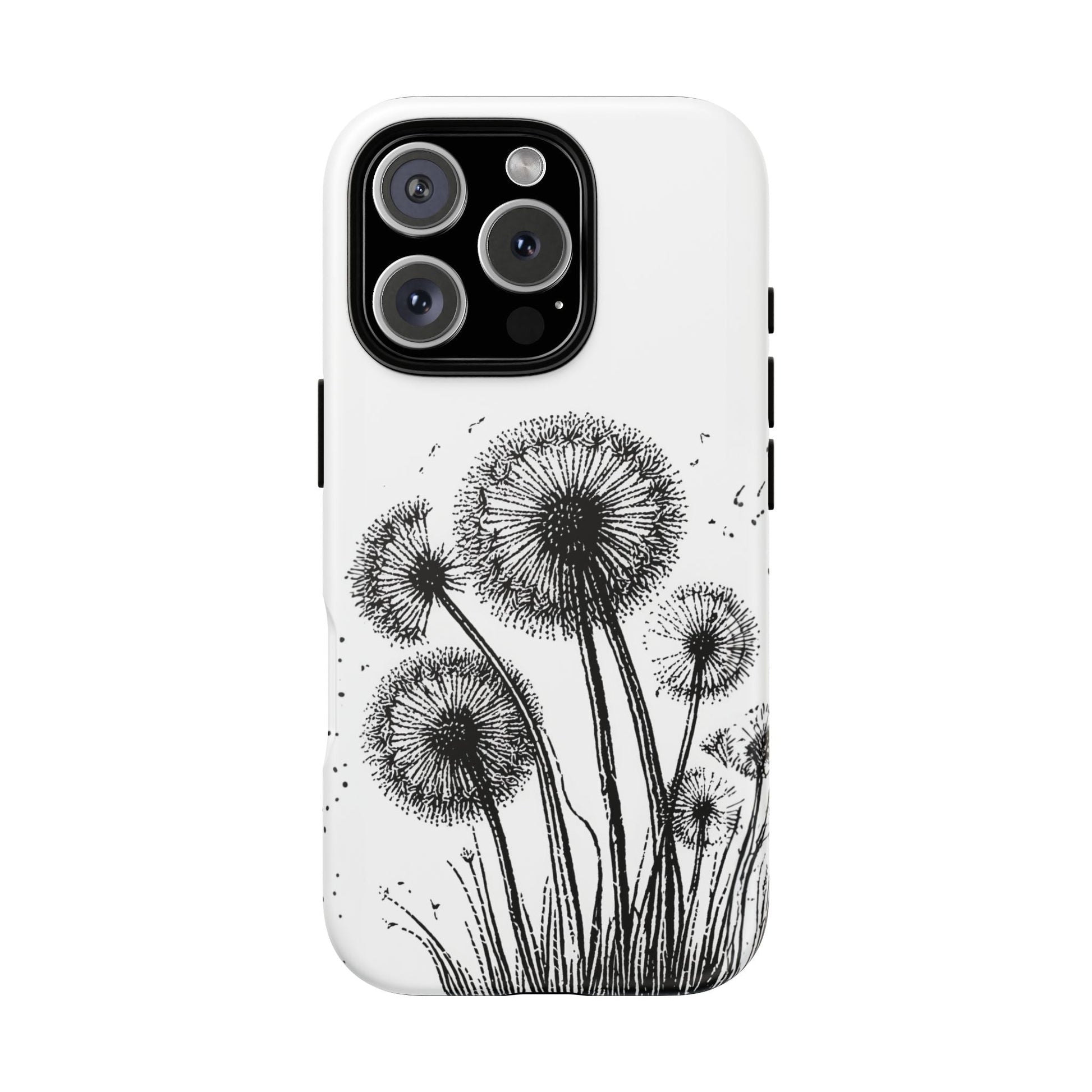 iphone case Dandelion Ink Drawing iPhone 16 Pro