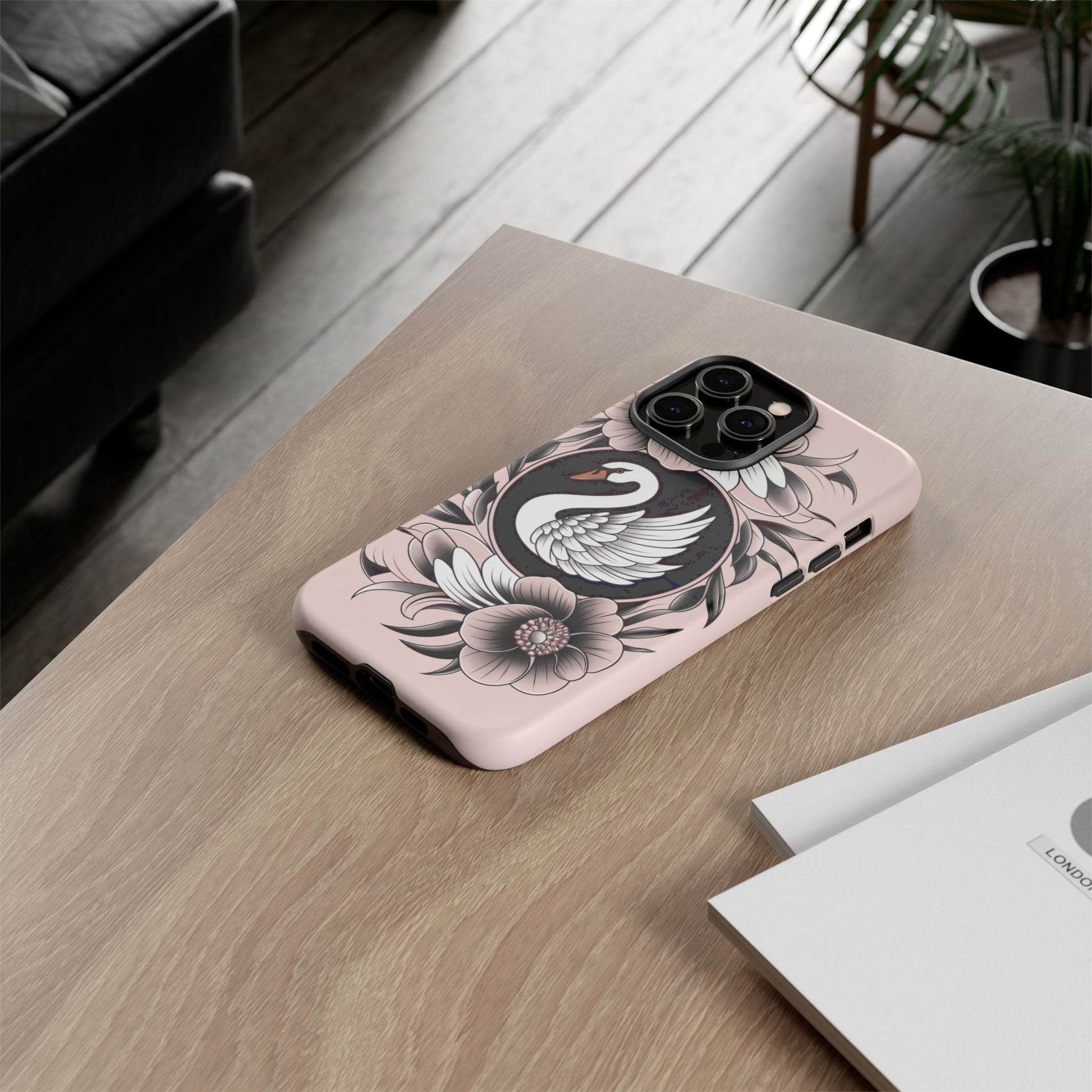 iphone case Elegant Midnight Swan