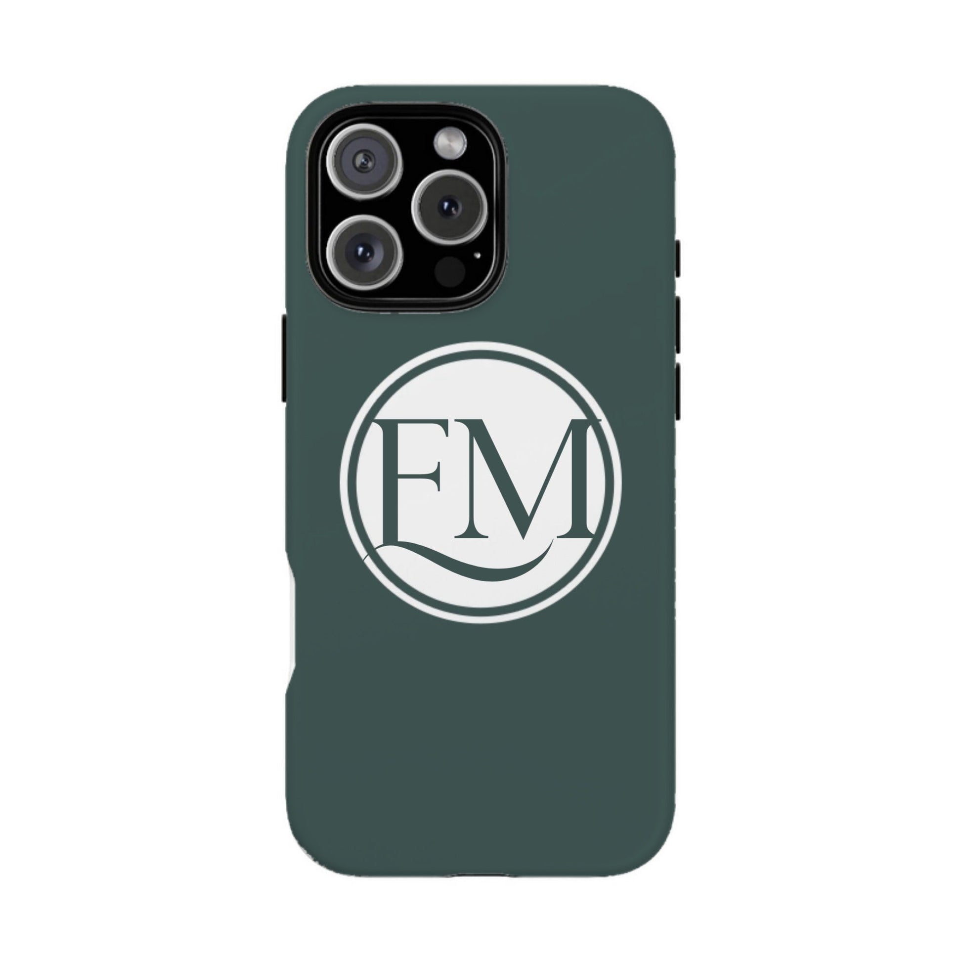 iphone case Evergreen Mist Circle 2 Initials