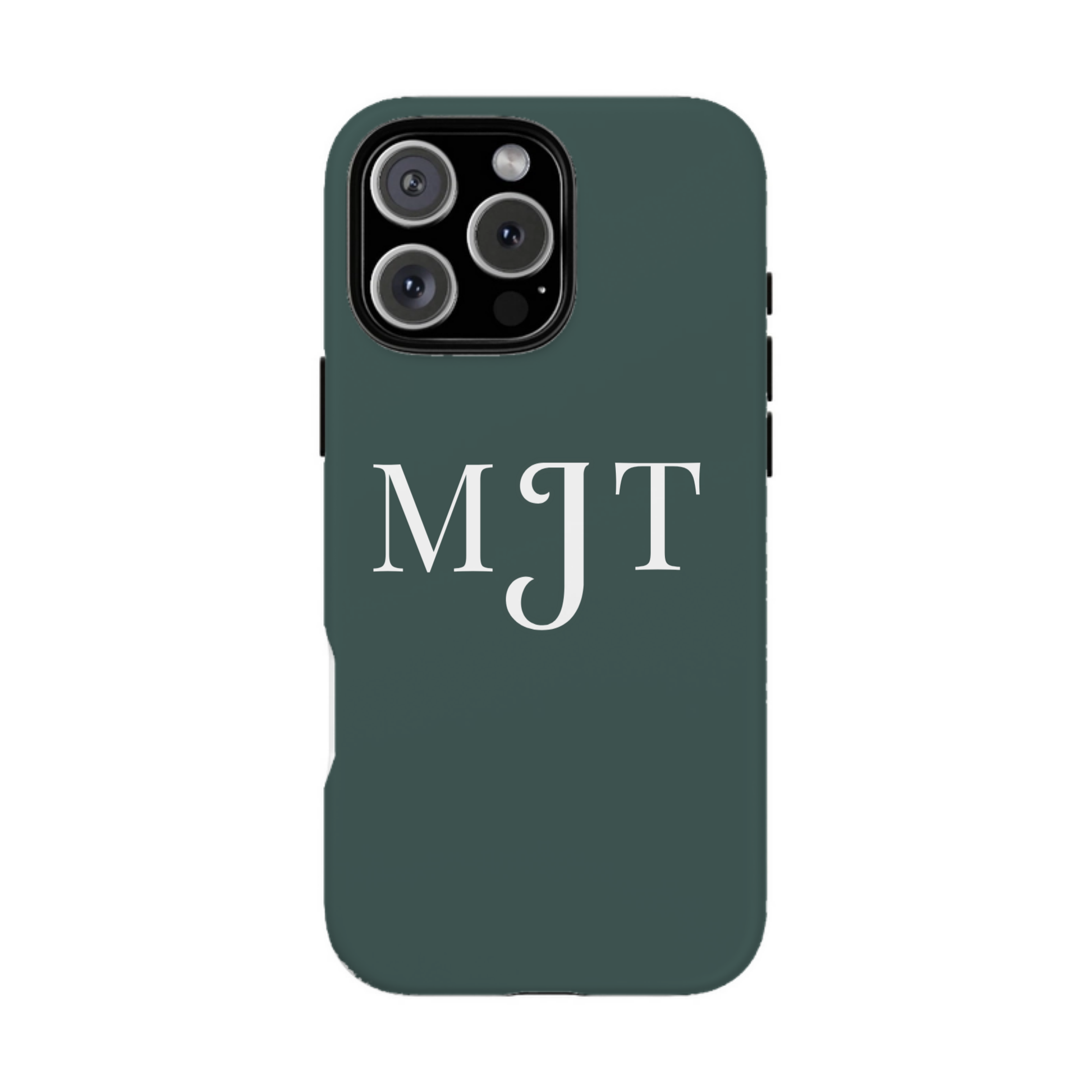 iphone case Evergreen Mist Elegant 3 Initials