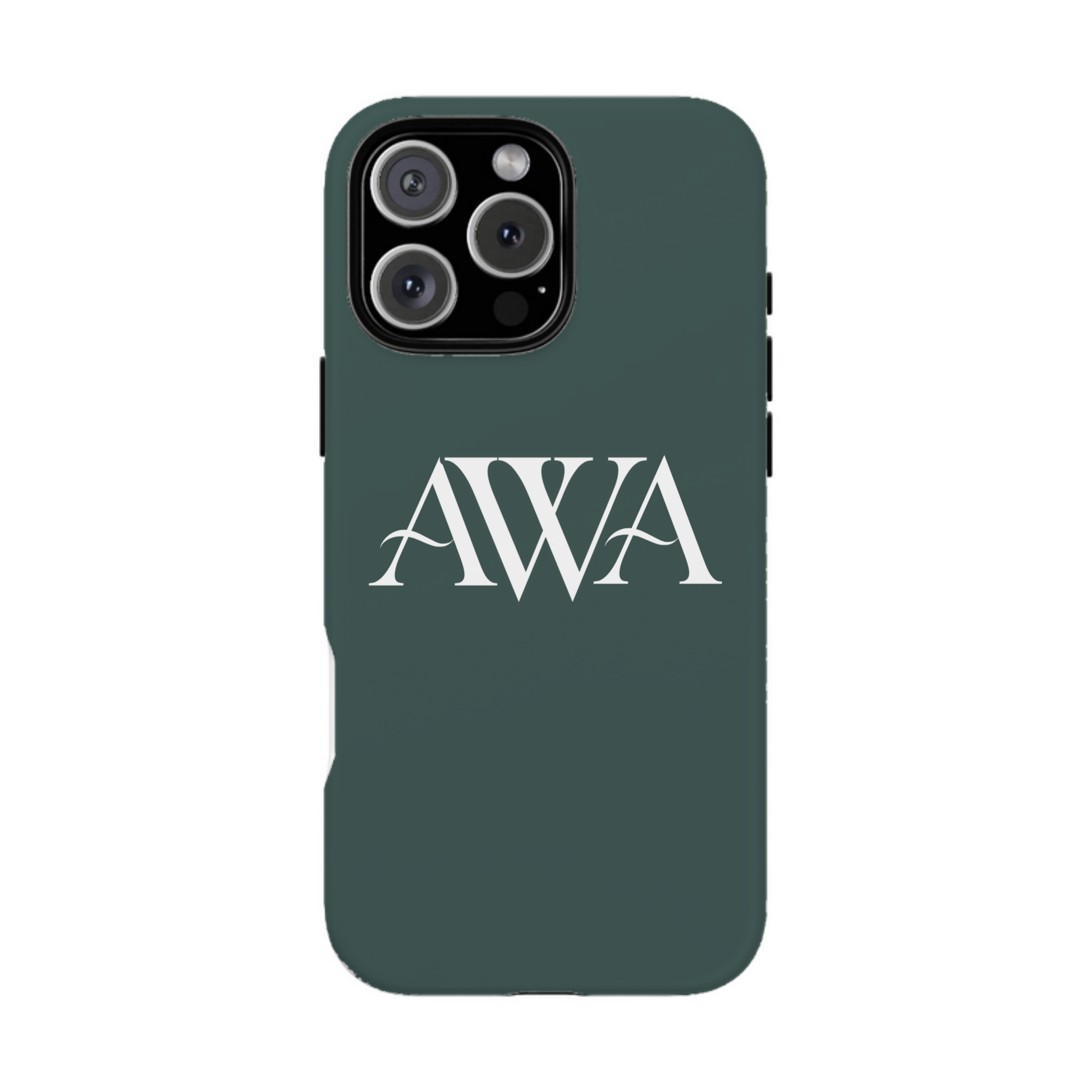 iphone case Evergreen Mist Elegant 3 Initials