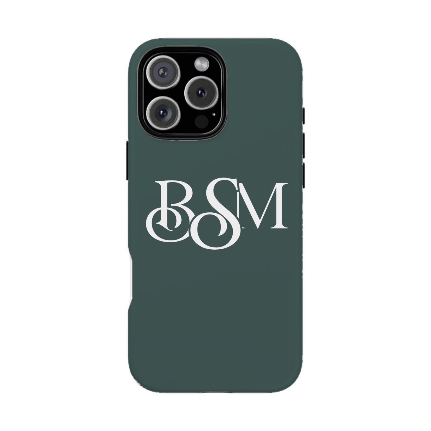 iphone case Evergreen Mist Elegant 3 Initials