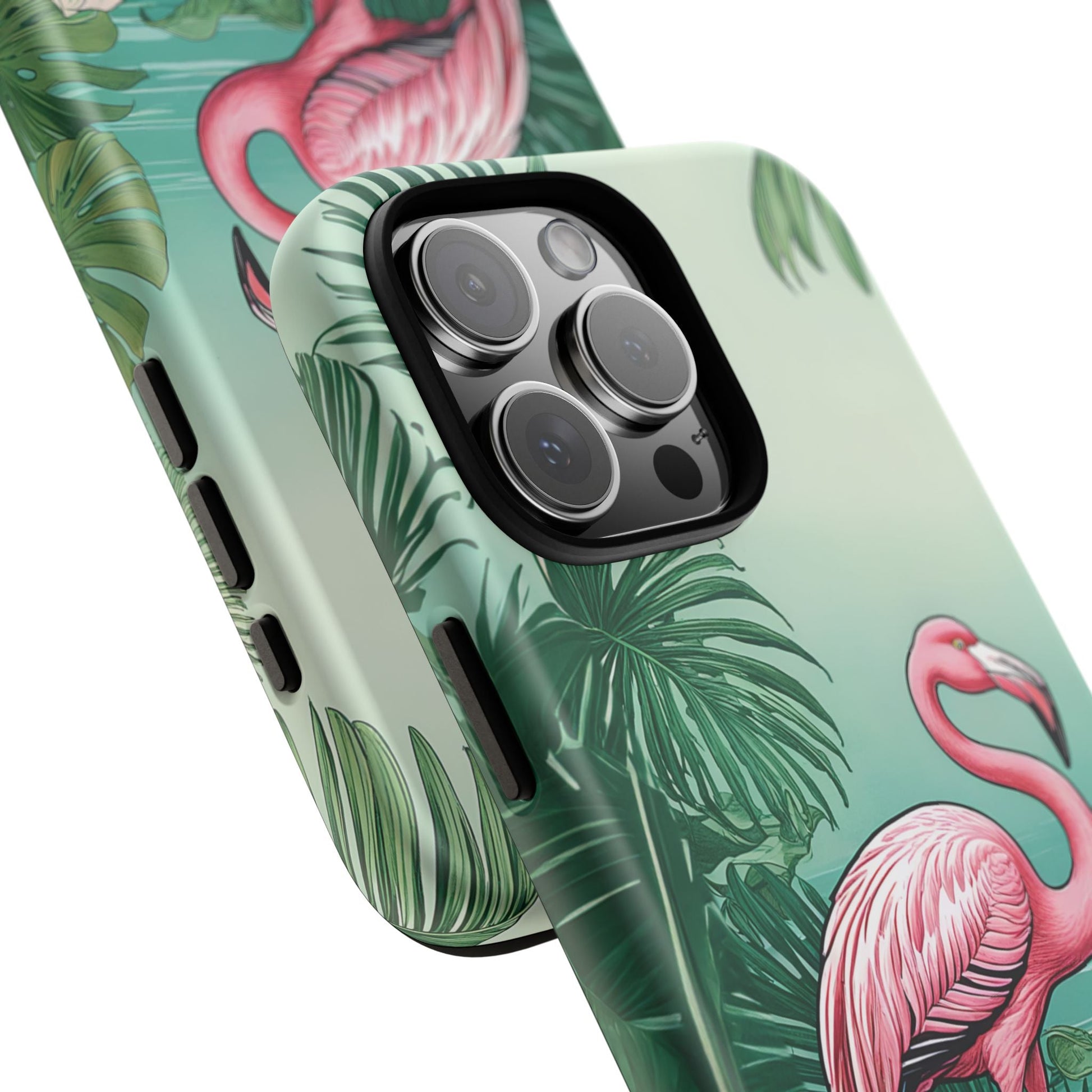 iphone case Flamingo in Palm Paradise