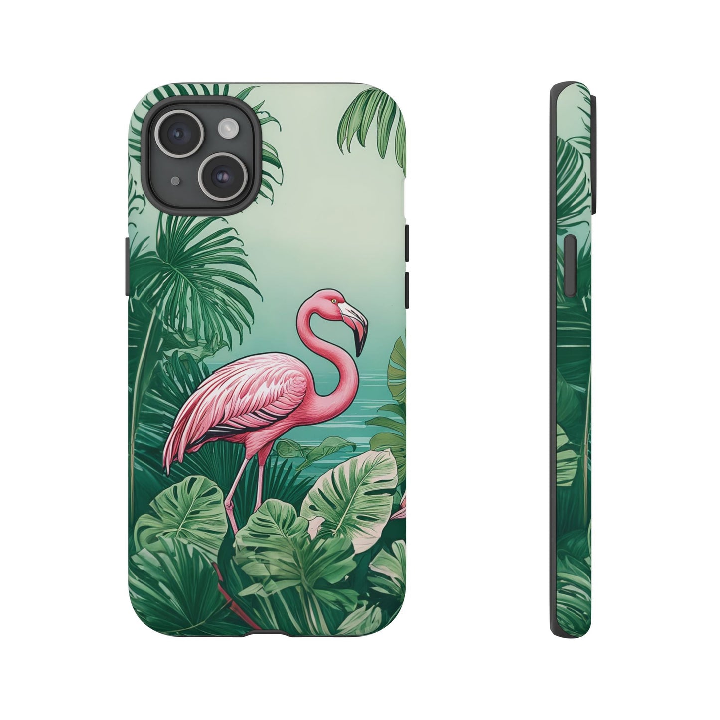 iphone case Flamingo in Palm Paradise iPhone 15 Plus
