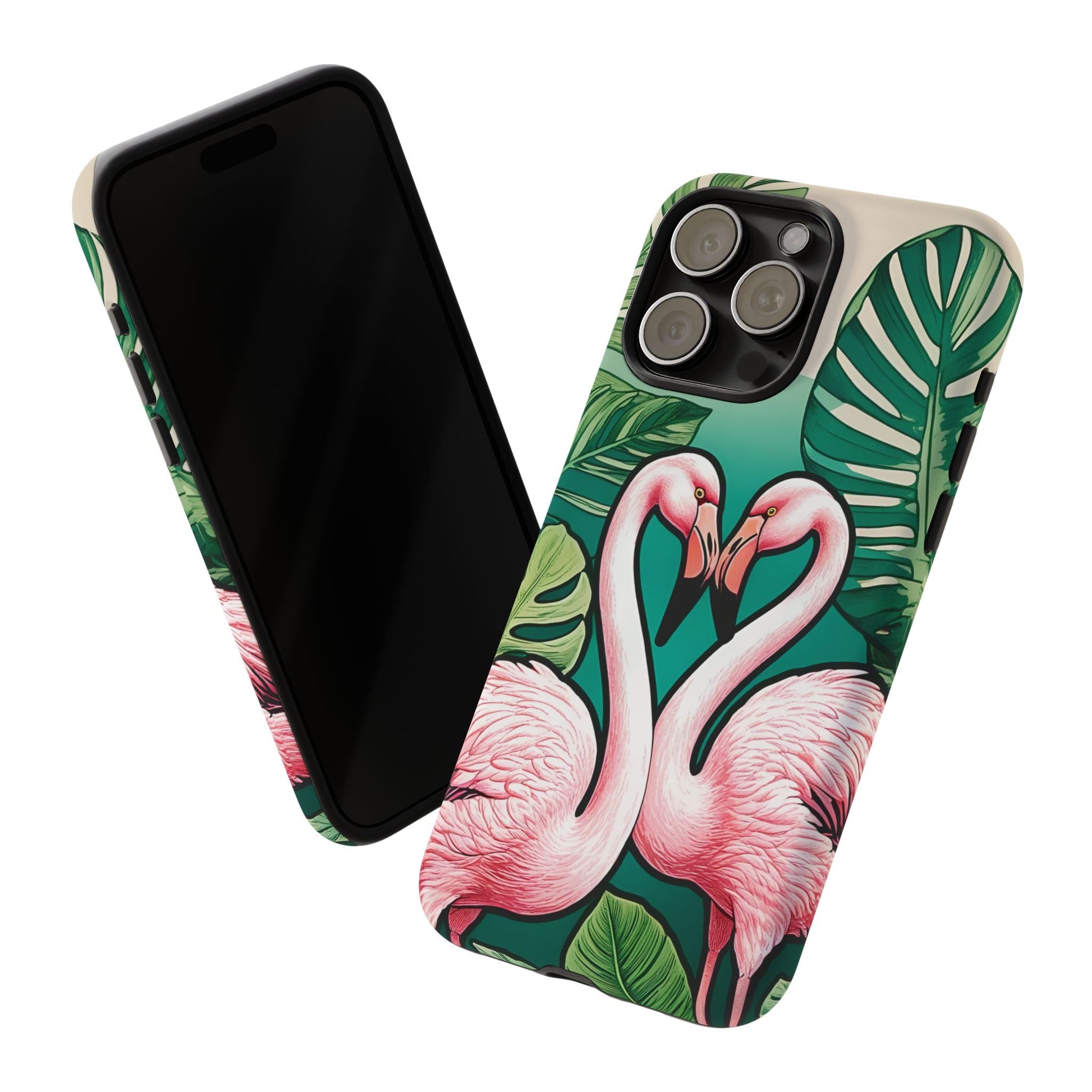 iphone case Flamingo Love Heart