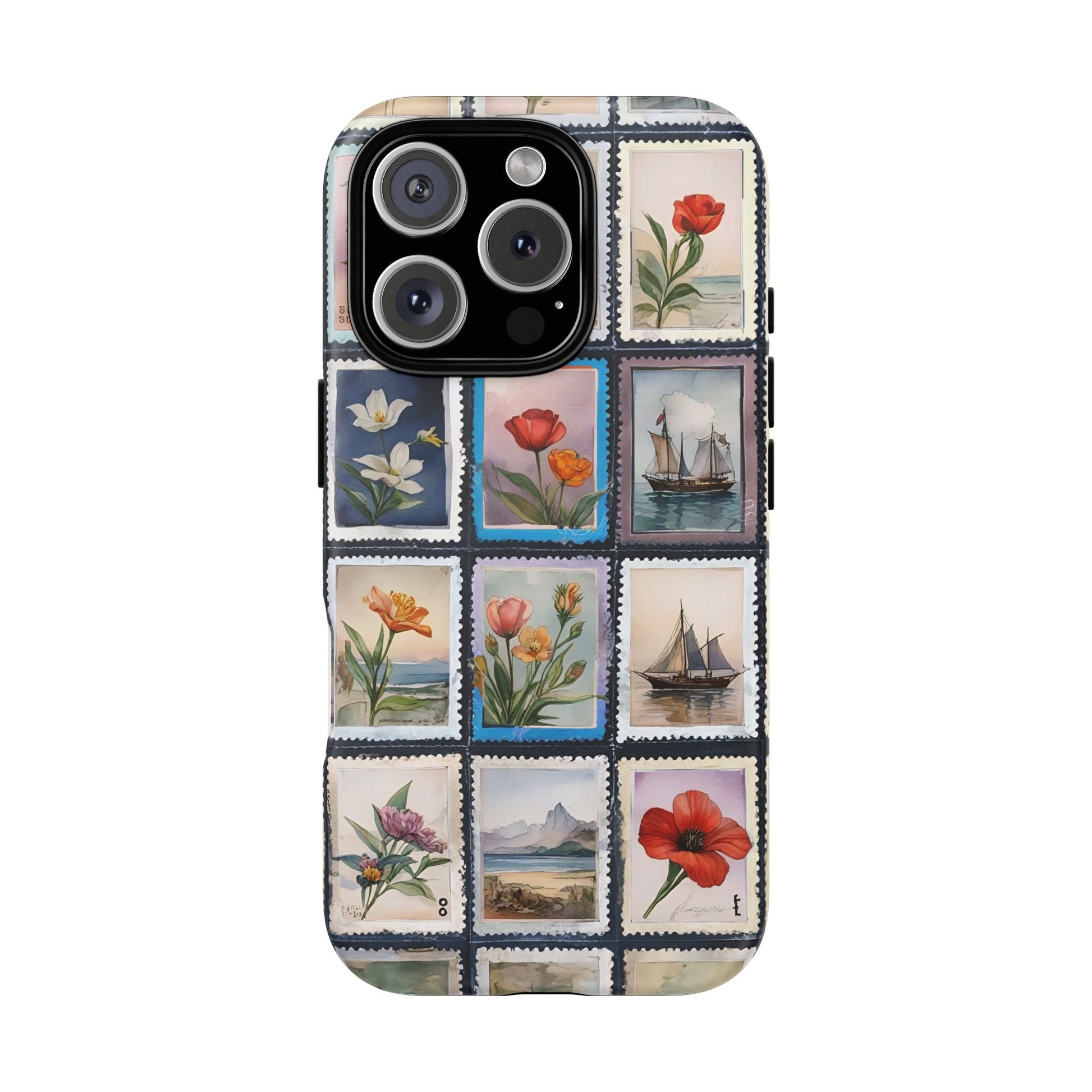iphone case Floral Stamp Collection iPhone 16 Pro