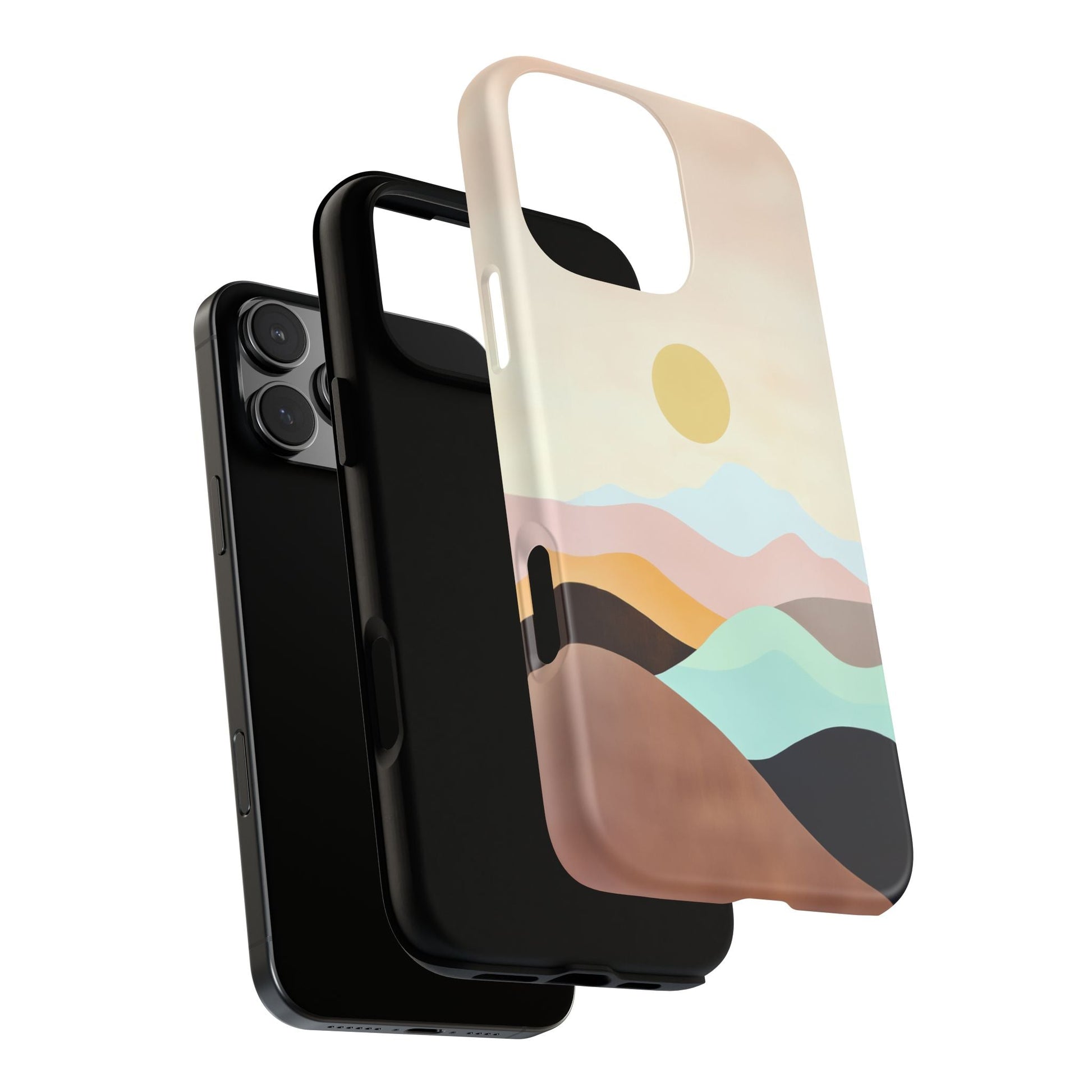 iphone case Geometric Valley Sunset