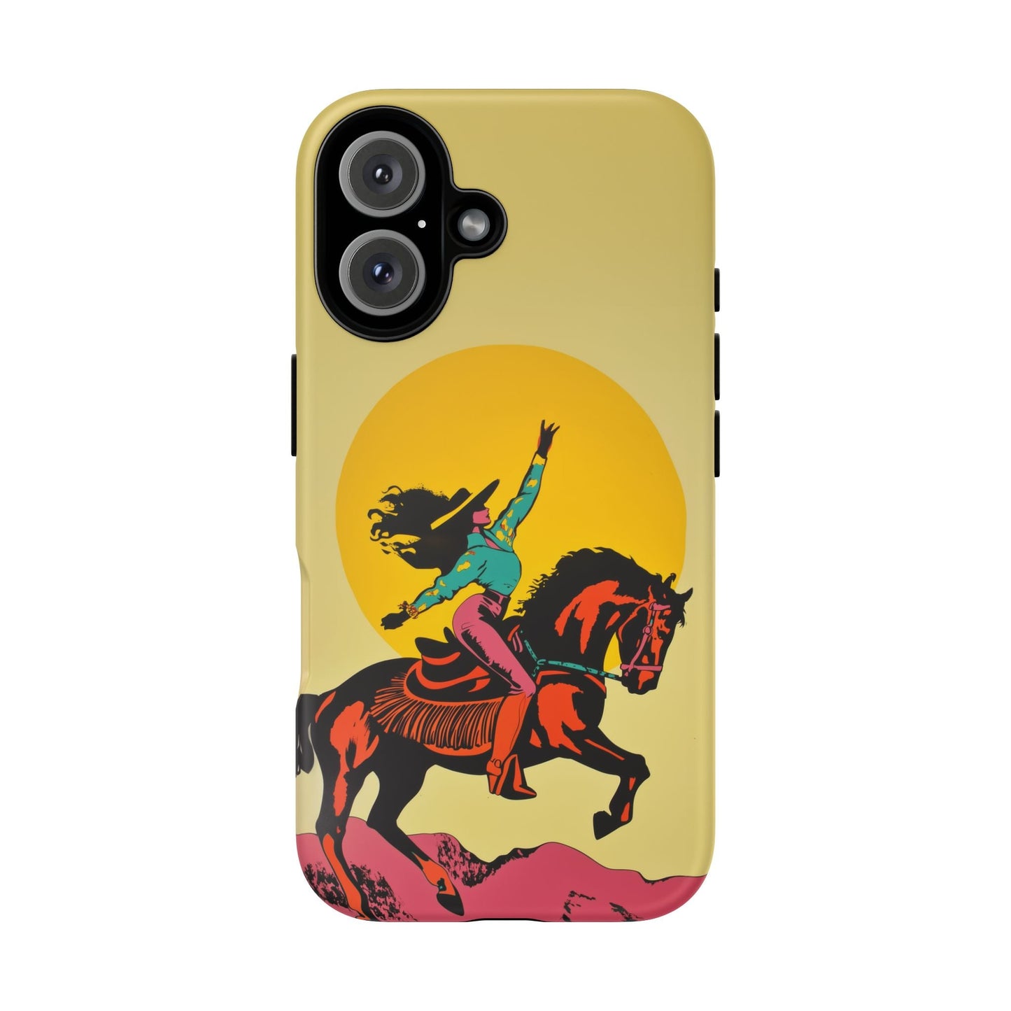 iphone case Golden Sky Cowgirl iPhone 16