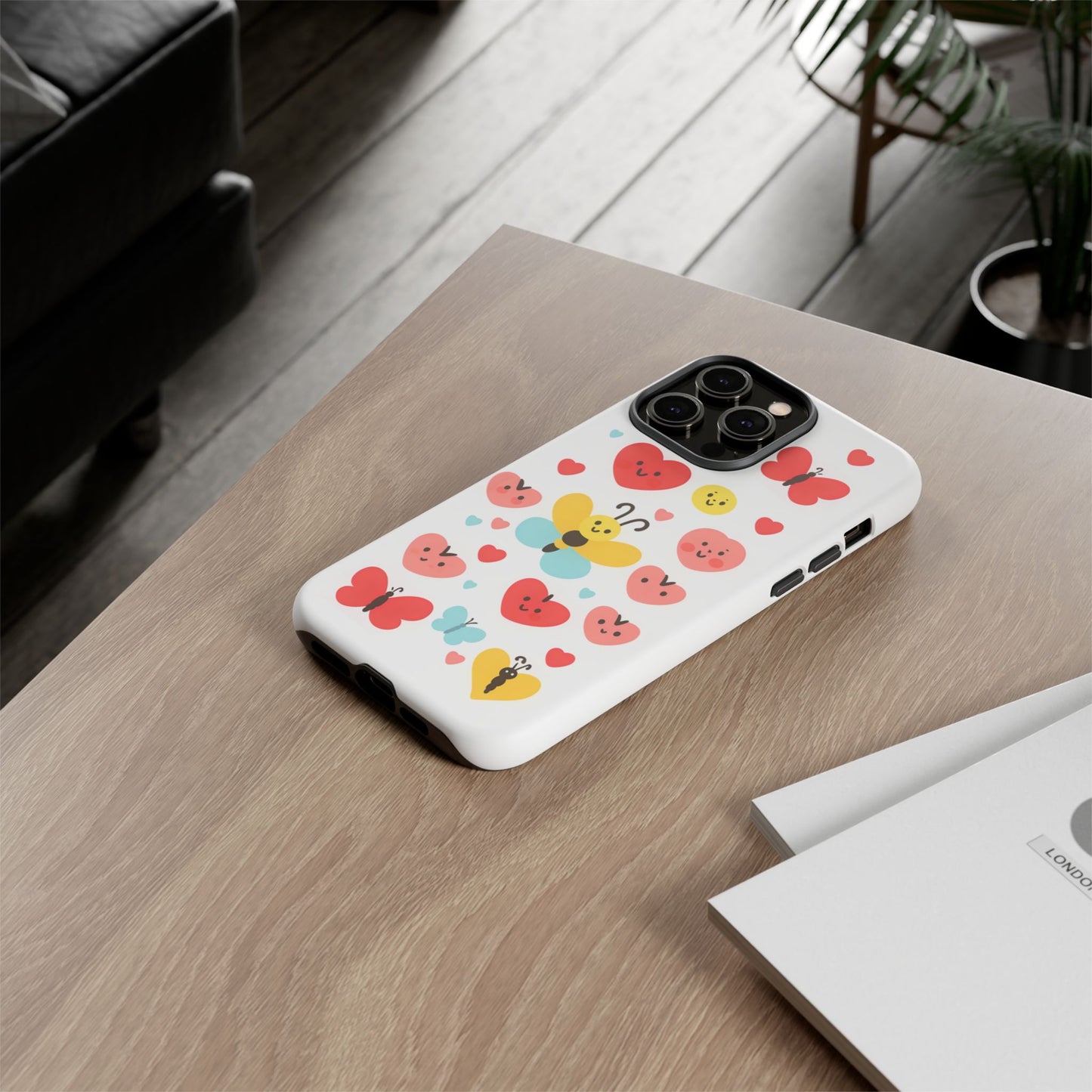iphone case Happy Hearts Flutter