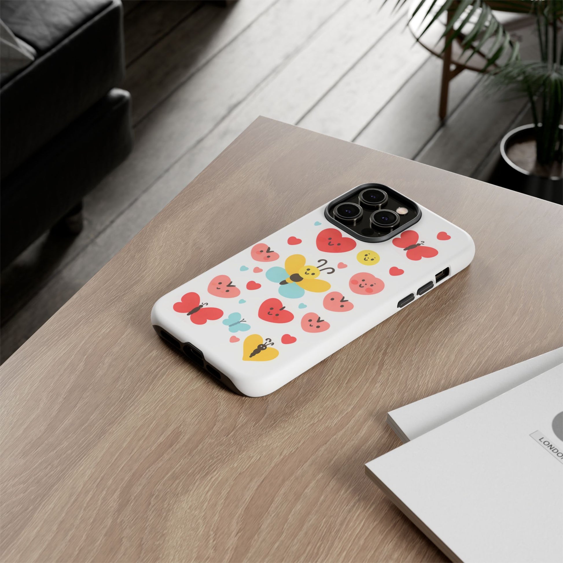 iphone case Happy Hearts Flutter