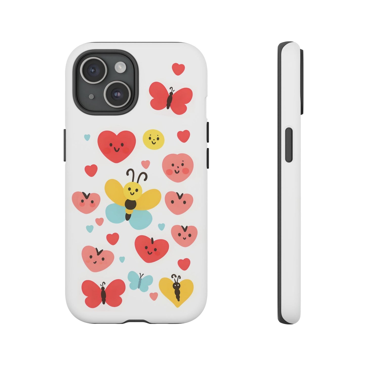 iphone case Happy Hearts Flutter iPhone 15