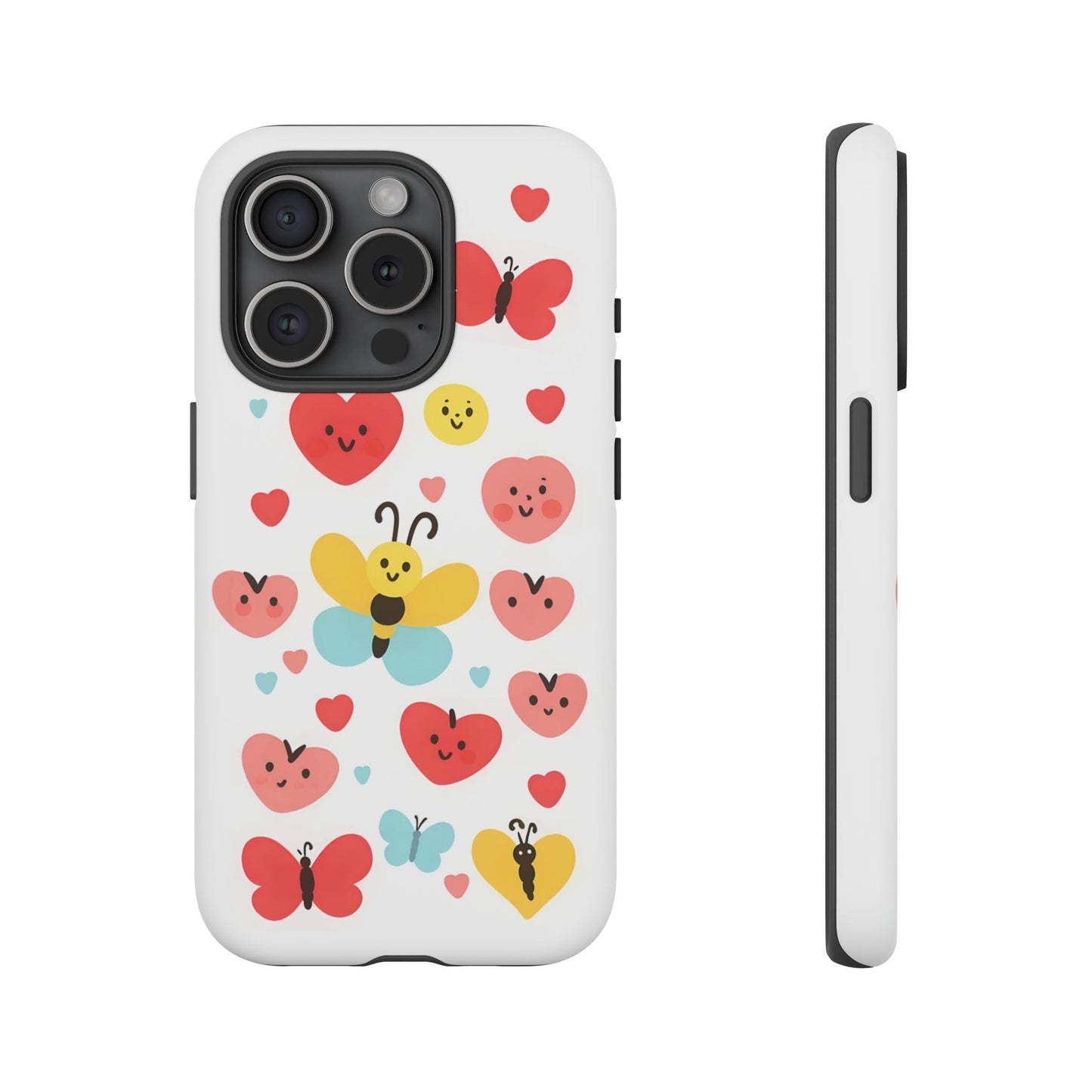 iphone case Happy Hearts Flutter iPhone 15 Pro