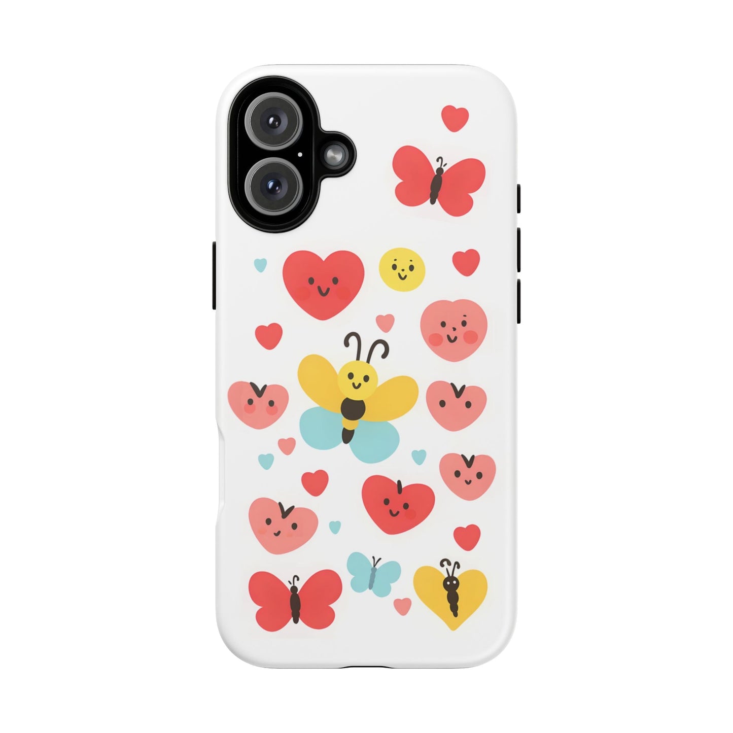 iphone case Happy Hearts Flutter iPhone 16 Plus