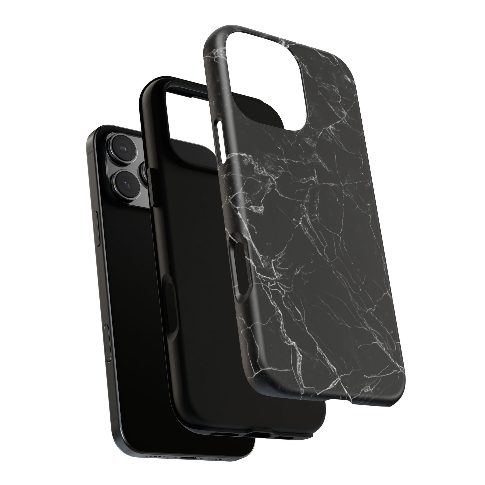 iphone case Midnight Marble Elegance