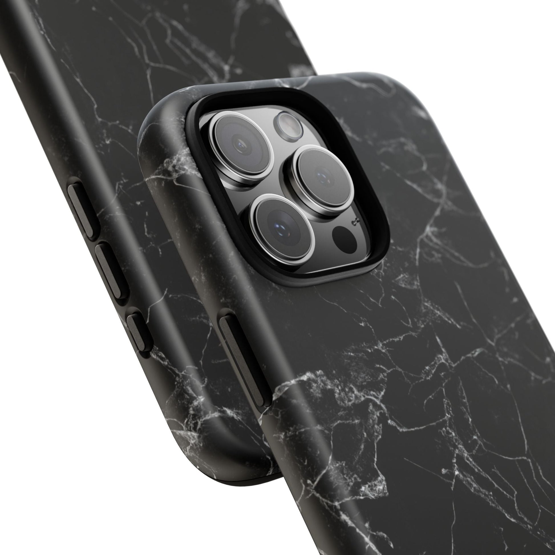iphone case Midnight Marble Elegance