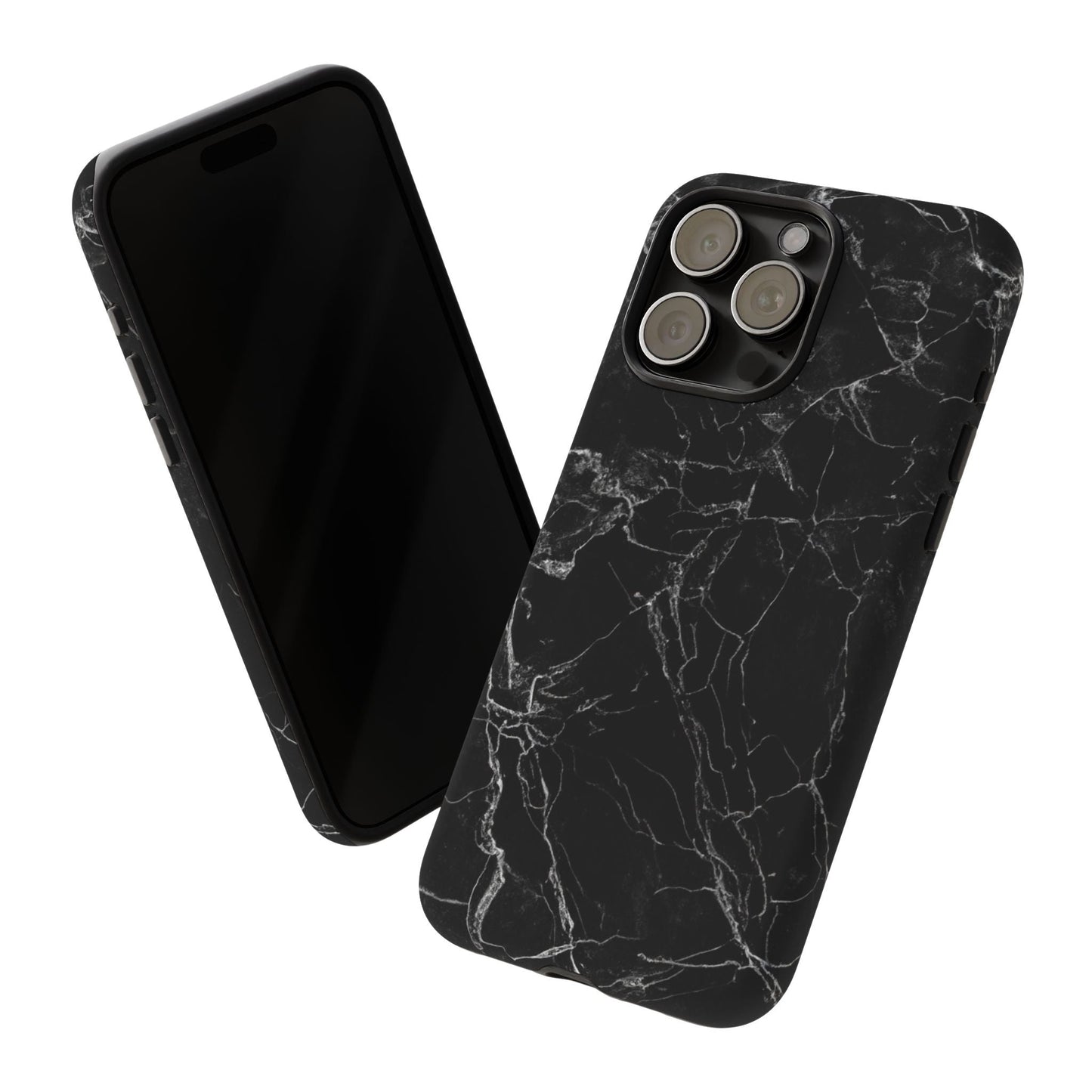 iphone case Midnight Marble Elegance