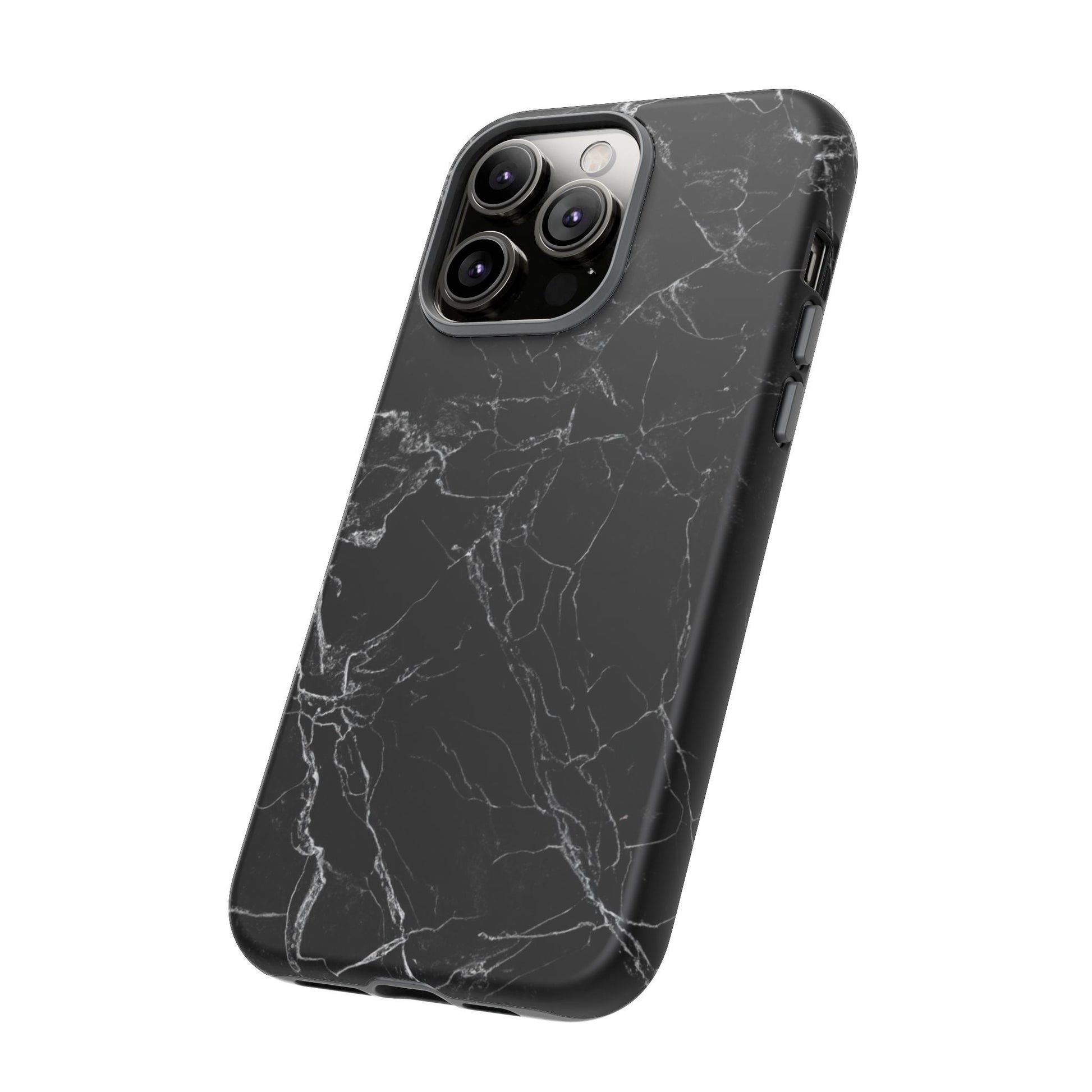 iphone case Midnight Marble Elegance