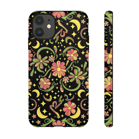 iphone case Midnight Moon & Daisies iPhone 11