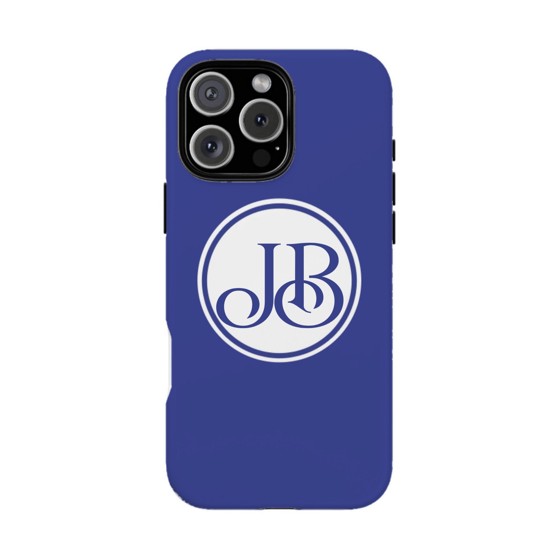 iphone case Midnight Sapphire Circle 2 Initials