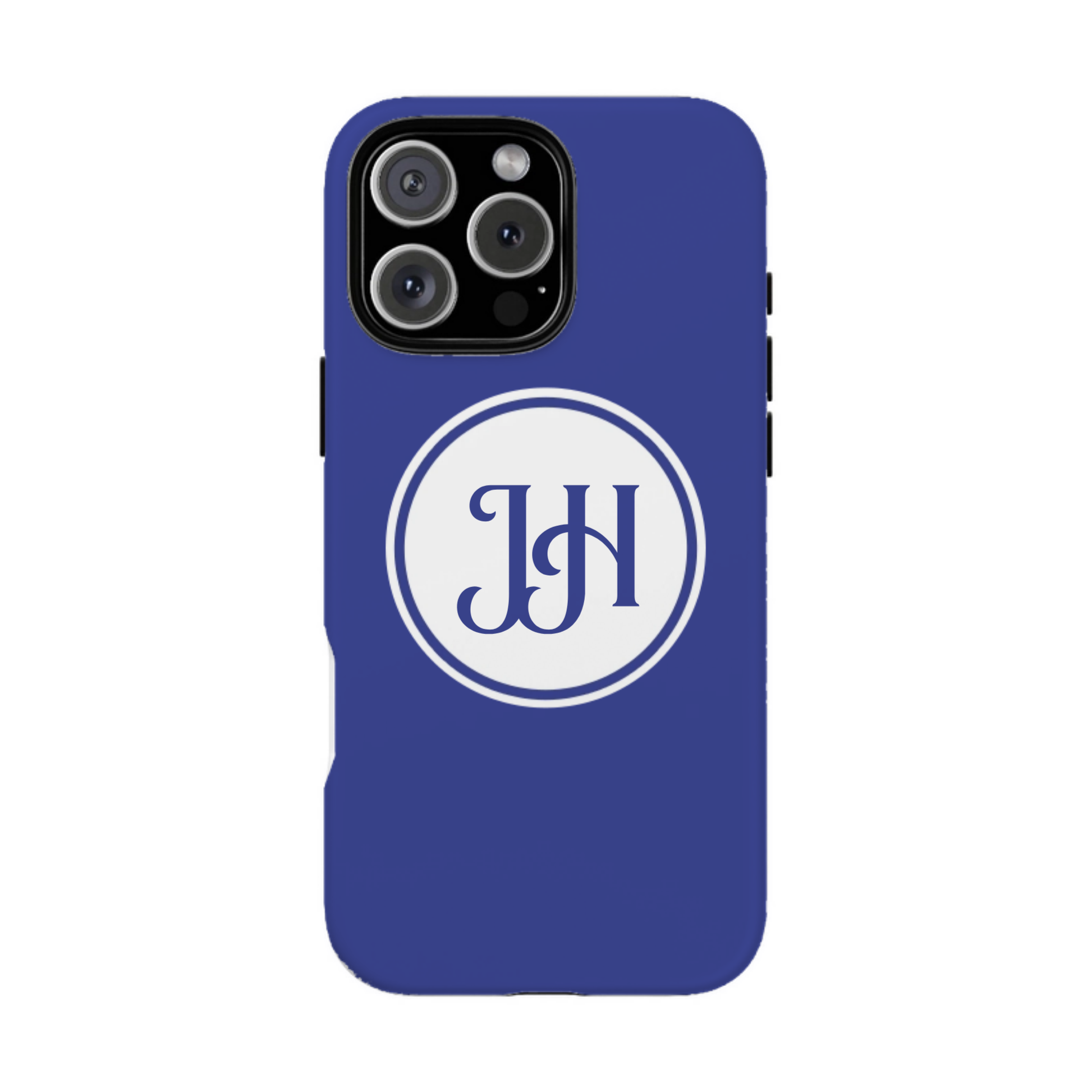 iphone case Midnight Sapphire Circle 2 Initials