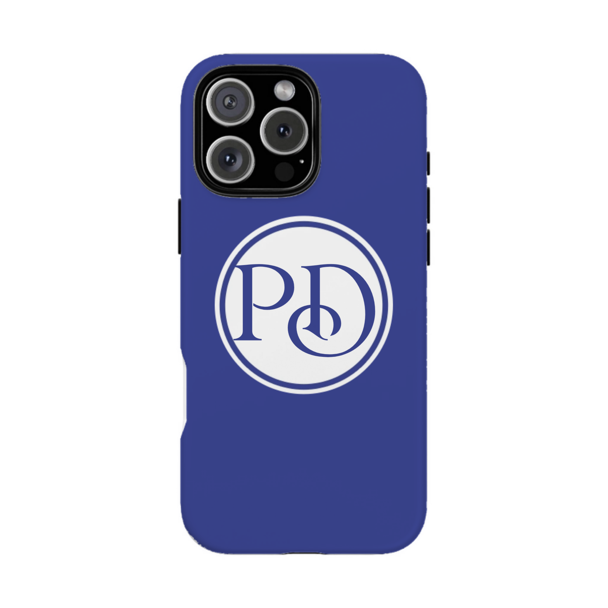 iphone case Midnight Sapphire Circle 2 Initials
