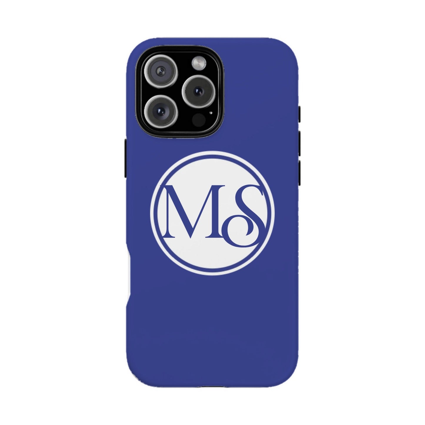 iphone case Midnight Sapphire Circle 2 Initials