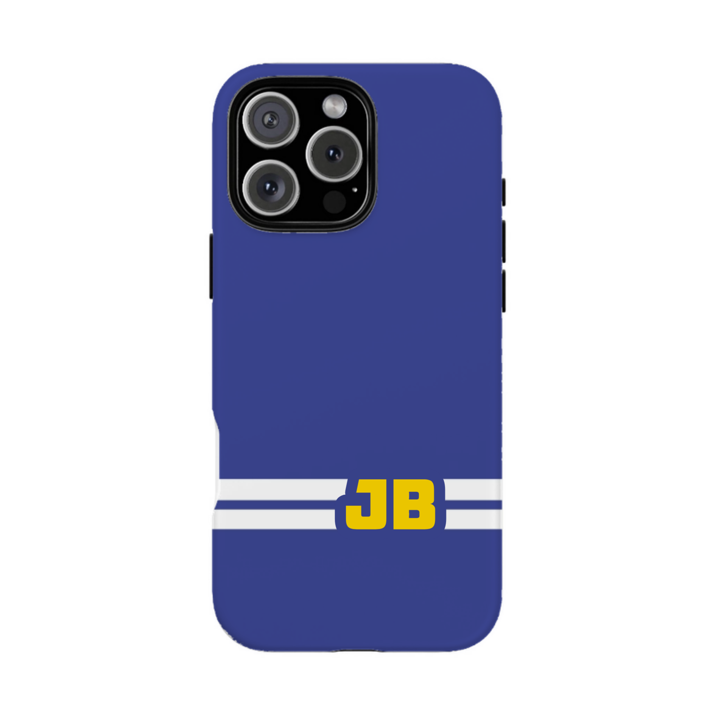 iphone case Midnight Sapphire Racing Stripe Monogram