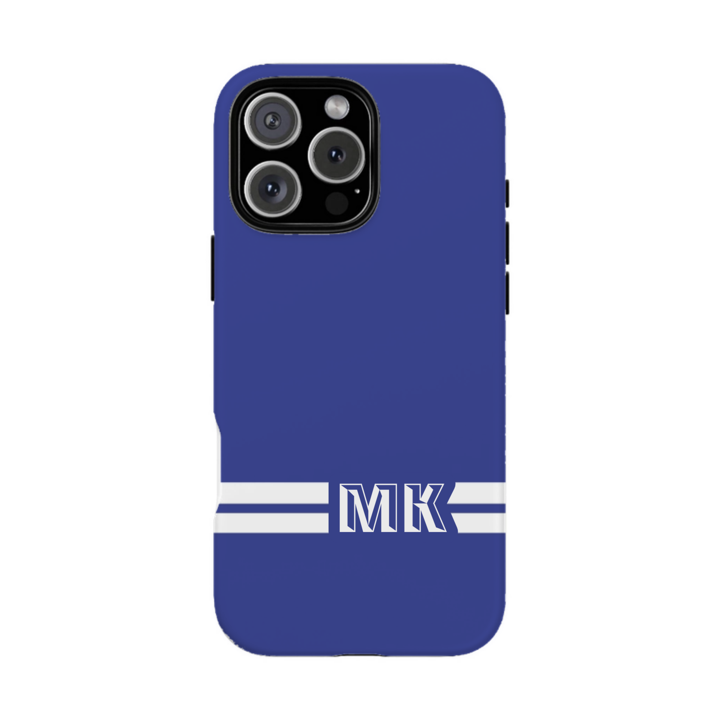 iphone case Midnight Sapphire Racing Stripe Monogram
