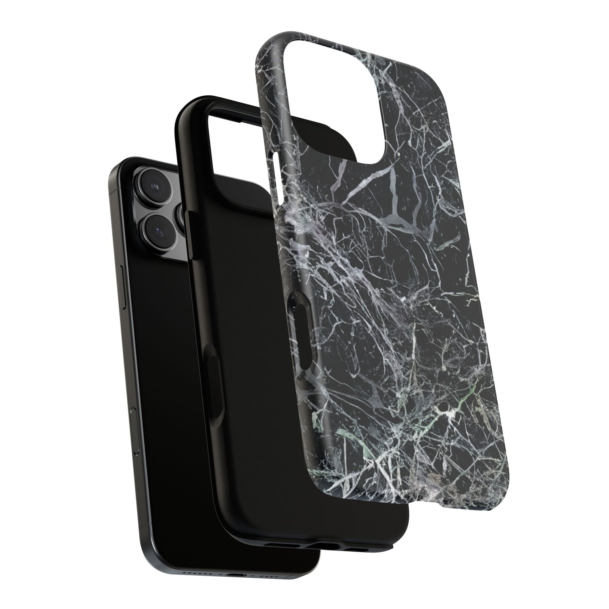 iphone case Midnight Veins Marble