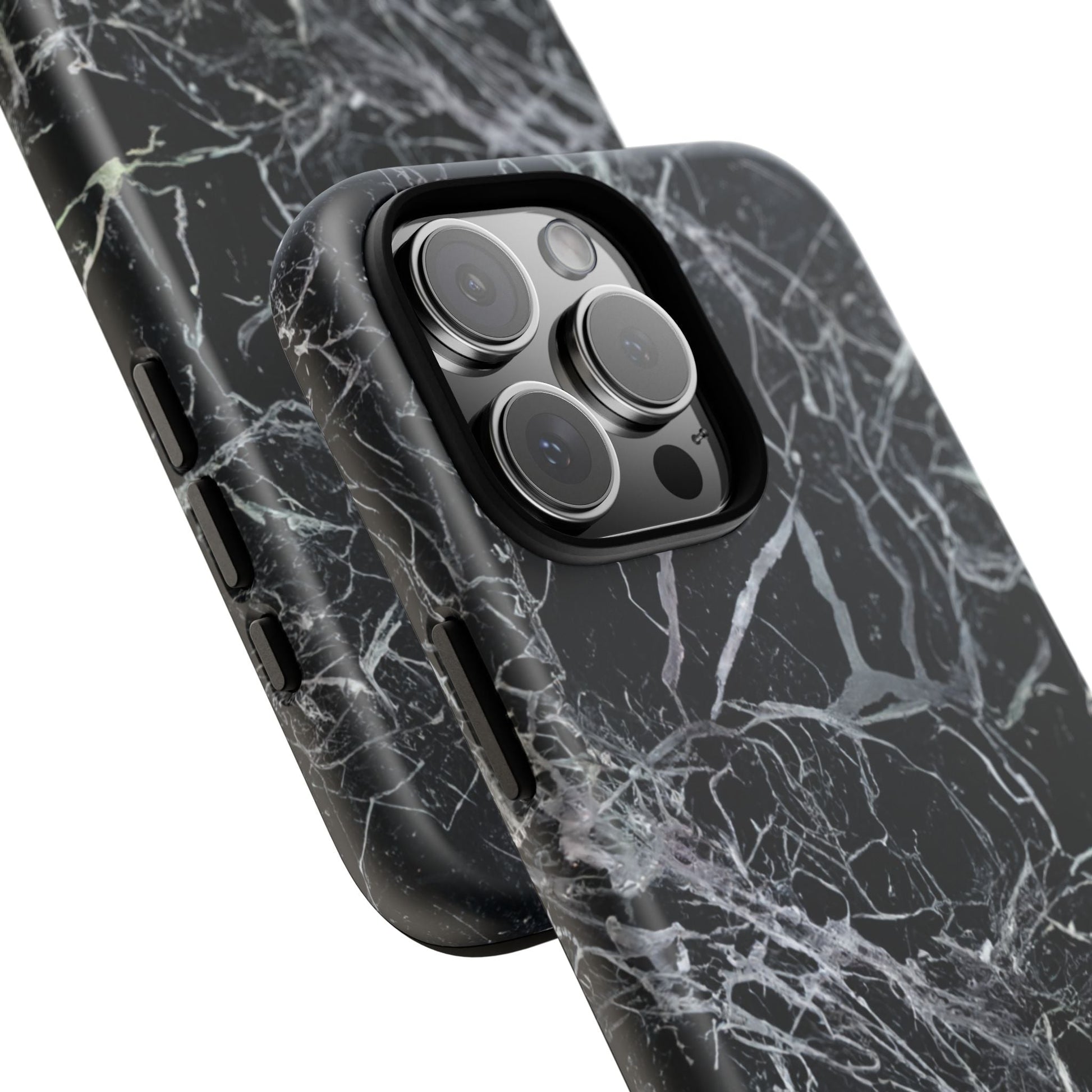 iphone case Midnight Veins Marble
