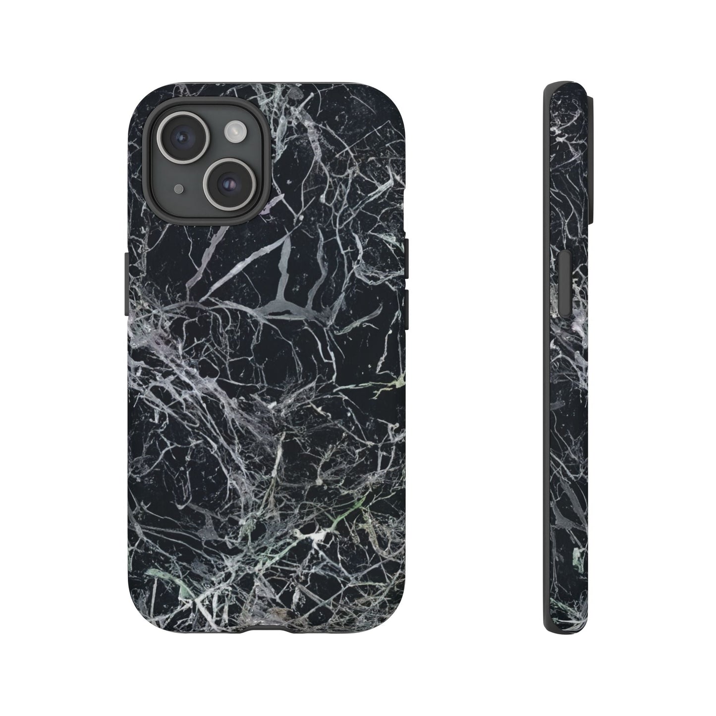 iphone case Midnight Veins Marble iPhone 15