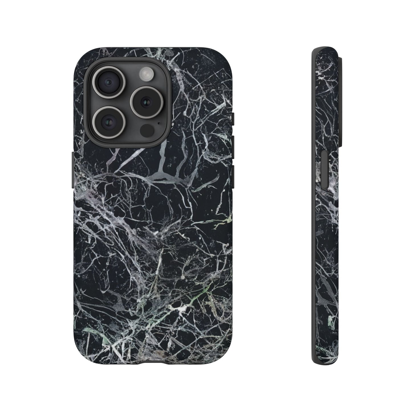 iphone case Midnight Veins Marble iPhone 15 Pro