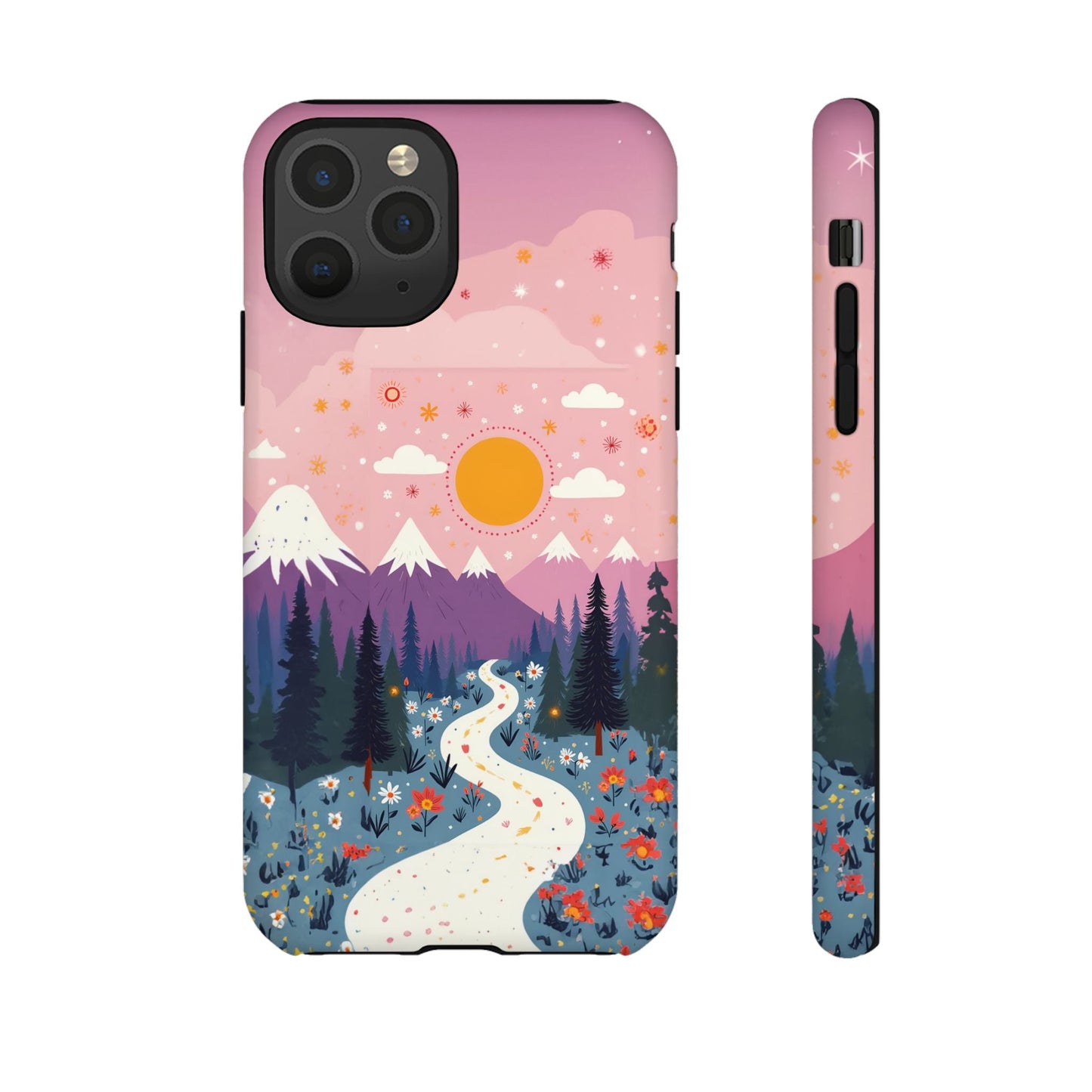 iphone case Mountain Wildflower Path iPhone 11 Pro