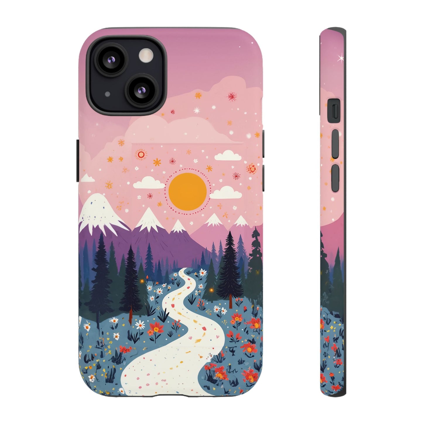 iphone case Mountain Wildflower Path iPhone 13