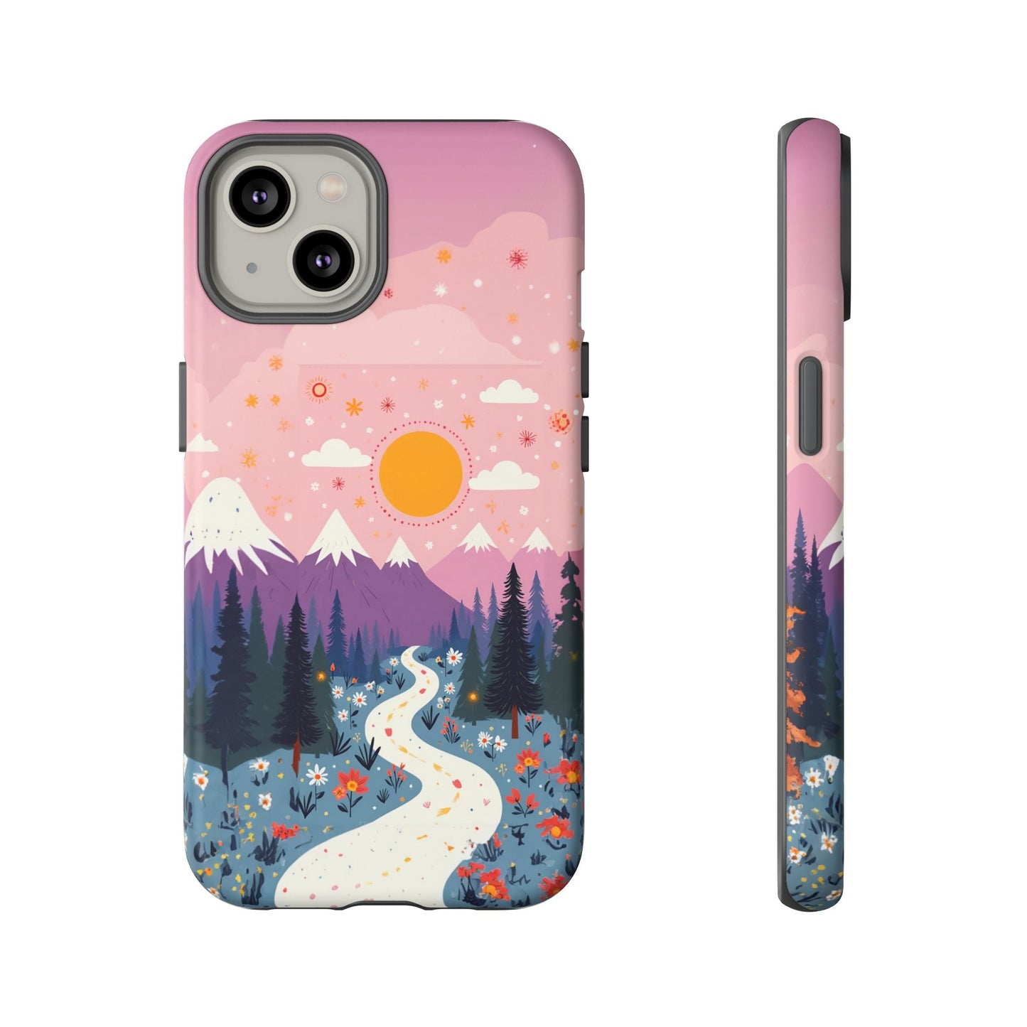 iphone case Mountain Wildflower Path iPhone 14