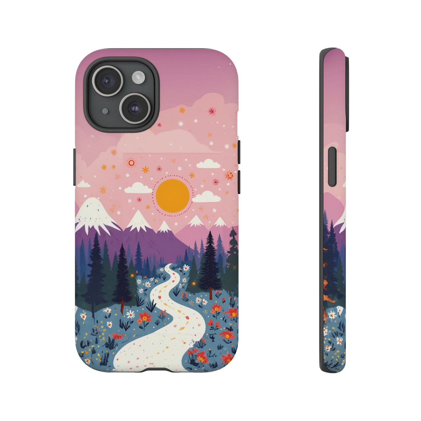 iphone case Mountain Wildflower Path iPhone 15