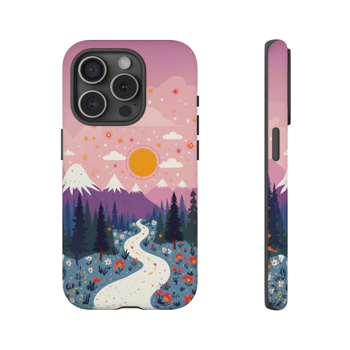 iphone case Mountain Wildflower Path iPhone 15 Pro
