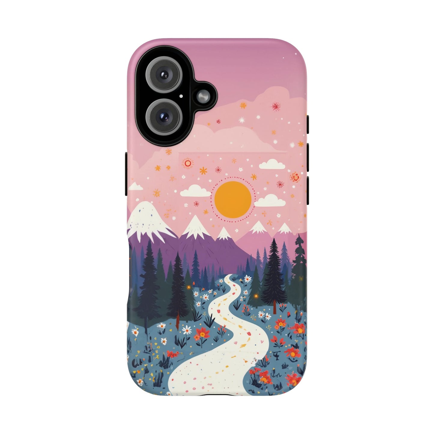 iphone case Mountain Wildflower Path iPhone 16