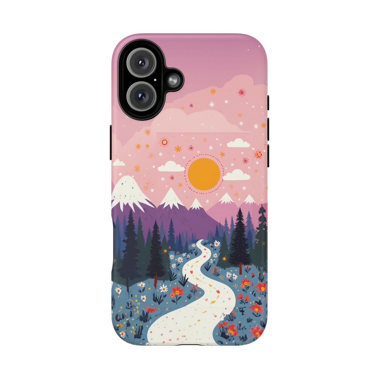 iphone case Mountain Wildflower Path iPhone 16 Plus