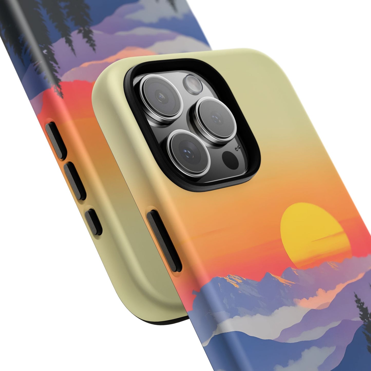 iphone case Mountain Wildflower Sunset