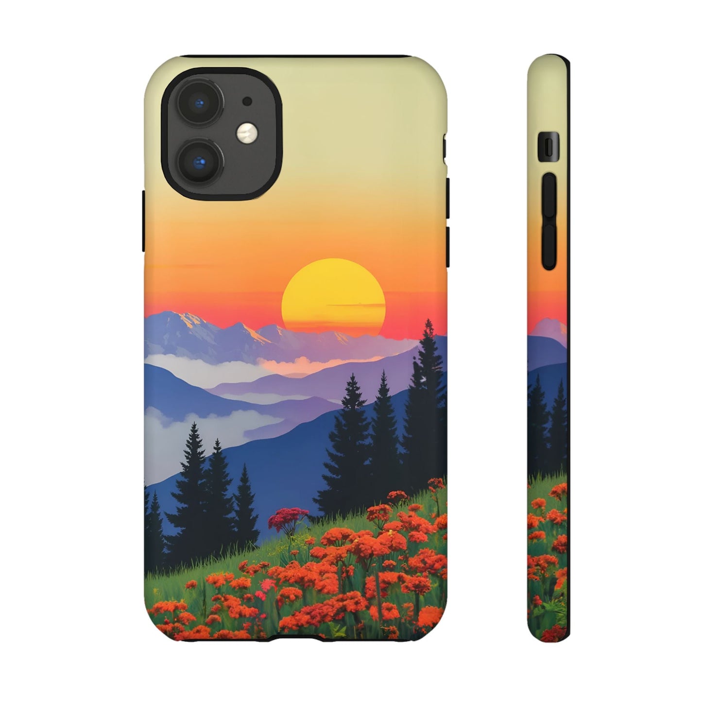 iphone case Mountain Wildflower Sunset iPhone 11